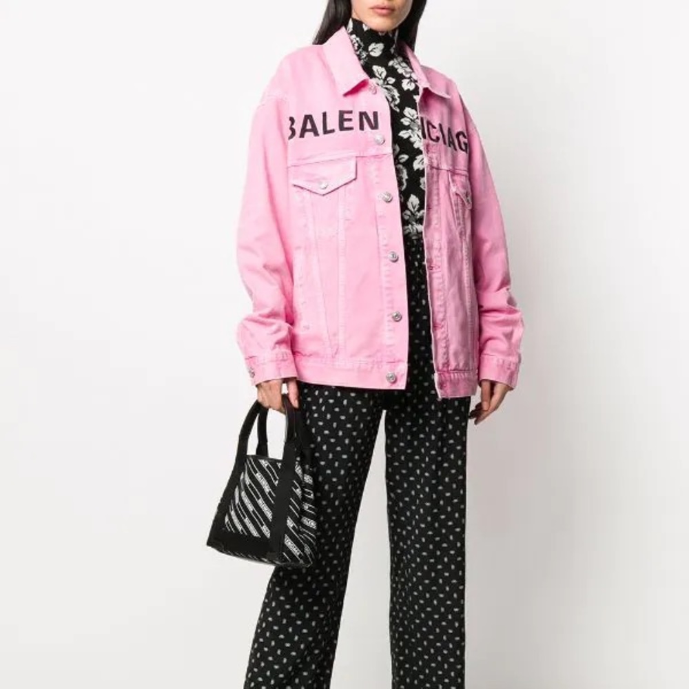 Balenciaga Pink Jean Jacket